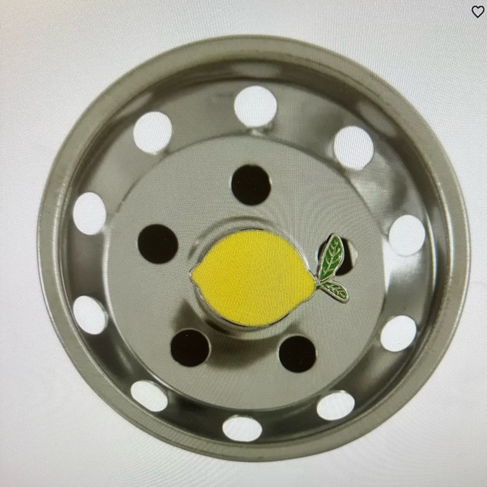 Lemon Metal Sink Strainer -New